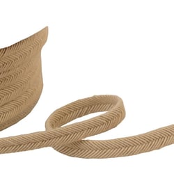 Double cordon fils 10mm beige clair au mètre