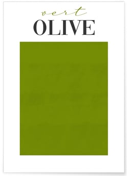 Affiche Vert Olive | A3 : 29,7x42cm
