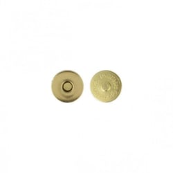 Lot de 2 fermoirs magnet à rivets couleur or 19mm