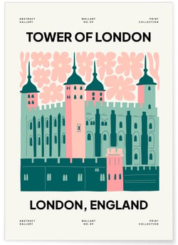 Affiche Londres Tower of London | A3 : 29,7x42cm