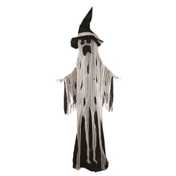 Automate Vieux fantôme grincheux sur pied - animé, sonore, lumineux - 210cm