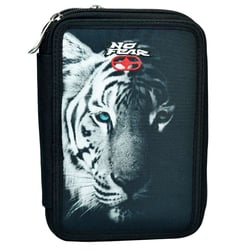 Trousse garnie No Fear Tigre Dark 20 CM - 2 compartiments