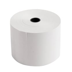Bobine pour caisse et balance 57x80mm - 76m - 1 pli thermique 55g/m2. - Blanc - x 50 - Exacompta