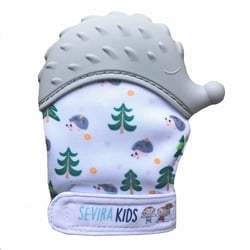 Moufle de dentition en silicone alimentaire, Hérisson