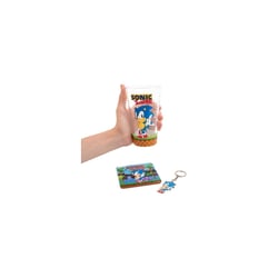 Sonic the Hedgehog - Set porte-clés, verre et sous-verre Sonic the Hedgehog Classic