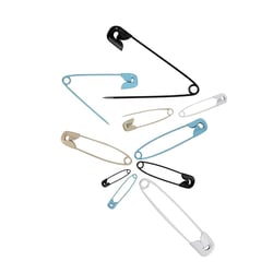 Prima Mercerie | Épingles de sûreté colorées – Lot de 12 – Accessoires couture multicolores – Repérage facile
