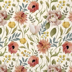 Lot de 4 serviettes en papier découpage collage 33 cm HISTOIRE DE FLEURS F 500