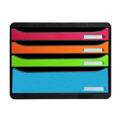 Module de classement Big Box Plus horizon 4 tiroirs Ecoblack - Arlequin - Exacompta