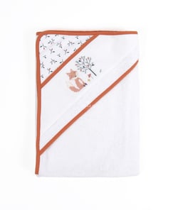 Sortie de Bain Personnalisable "Feuillage" – DMC Orange