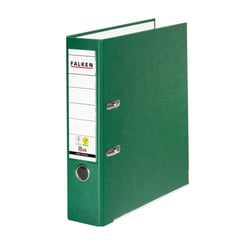 Classeur à levier PP A4 dos de 80mm VEGAN noir - Vert - x 20 - Falken