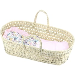 Couffin poupée 50 cm Liberty Rose - Petitcollin
