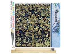 Peinture par Numéro Figured'Art - Arbre de Vie - Kit de Loisir Créatif DIY Numéro d'Art Complet - 40x50cm toile roulée + châssis en bois à monter