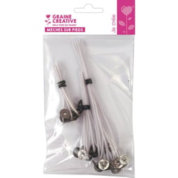 Mèches à Bougies Tailles assorties 30 pièces