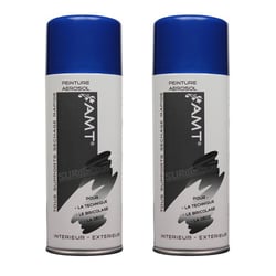 Lot de 2 sprays de peinture - bleu checkington - AMT