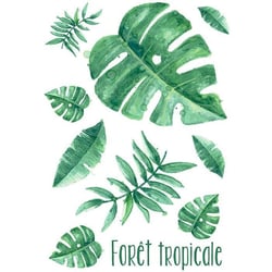 2 transferts thermocollants A4 - Forêt tropicale