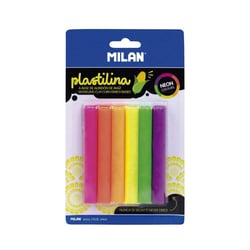 Blister 6 barres de pâte à modeler de couleurs Neon (70 g)