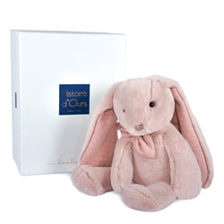 Peluche lapin rose - 40 CM - Histoire D'Ours
