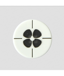 Bouton fleur en polyester 4 trous 18mm - Prym 12 Blanc