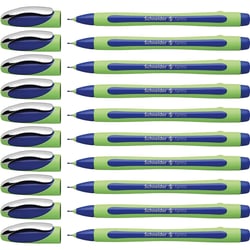 Lot de 10 stylos feutres d'écriture pointe 0.8 mm - SCHNEIDER - Xpress - Bleu