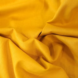 Tissu Coton uni Grande largeur 280cm Santorin Jaune curcuma