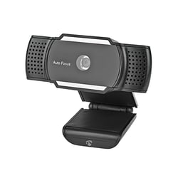 Nedis Webcam 2K 30fps avec Mise au Point Automatique et Microphone Intégré Noir