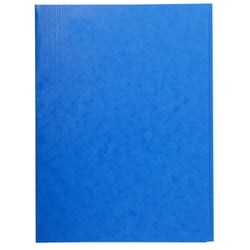 Chemise simple sans élastique avec 3 rabats carte lustrée 400gm2 - A4 - Bleu - x 25 - Exacompta
