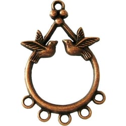 MégaCréa - Breloque pendentif Diviseur colombe Cuivré