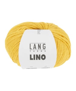 Pelote de lin à tricoter Lino - Lang Yarns 49 Jaune