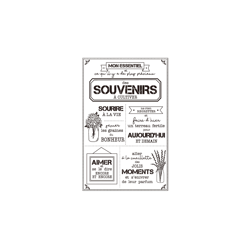 Tampons transparents "souvenirs"