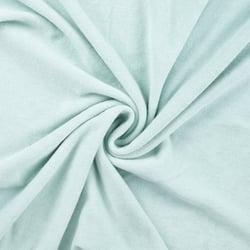 Tissu Jersey Velours Eponge uni Vert d'eau