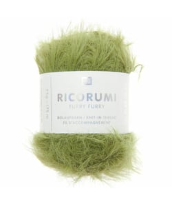 Fil fausse fourrure RICORUMI FURRY FURRY - 25 gr - Rico Design - Idéal pour les amigurumis et créations douillettes 18 Olive