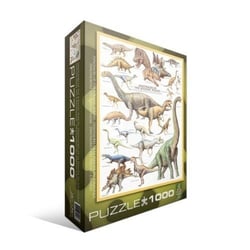 Puzzle 1000 pièces - Les Dinosaures - Période du Jurassique - Eurographics