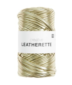 Fil à crocheter CREATIVE LEATHERETTE - 150gr - Rico Design 01 Or