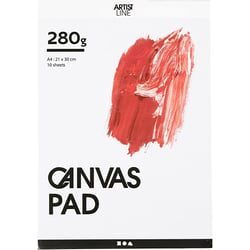 Bloc de papier Canvas, A4, feuille 210x297 mm, 280 gr, blanc, 10 flles/ 1 pièce