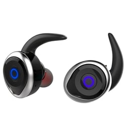 Ecouteurs Bluetooth Sport Étanches Sans Fil Stéréo Avec Basse Puissante Argent YONIS