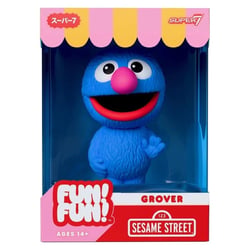 1, Rue Sésame - Figurine 1, Rue Sésame Fun! Fun! Grover 18 cm - Super7
