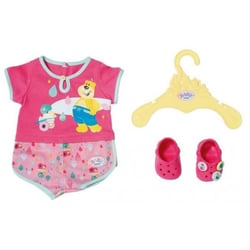 Combinaison de bain avec chaussure rose baby born - habit rose poupée 39-46 cm - vêtement - zapf création