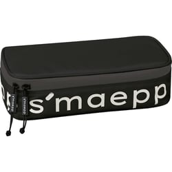 Trousse - Rectangulaire - Noir - Grand format - Scolaire - 22x11x6cm - S'maepp