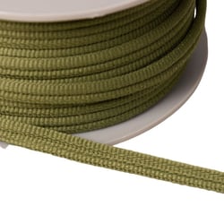 Double cordon 9mm vert kaki au mètre