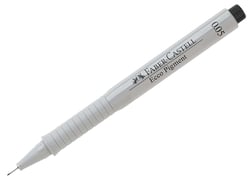 Lot de 10 stylos feutres - FABER-CASTELL - Ecco Pigment 0,05 mm - Noir
