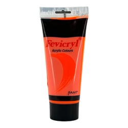 Peinture Acrylique en tube orange fluo 200ml - Amt