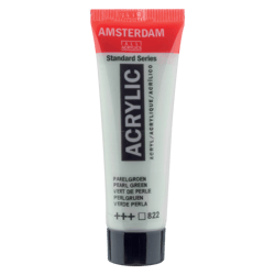 Peinture acrylique en tube - Vert de perle - 822 - Amsterdam - 20ml