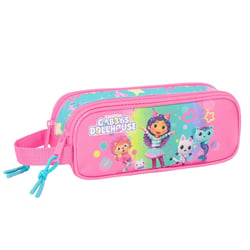 Trousse rectangulaire Gabby et la maison magique Confetti 21 CM - 2 compartiments