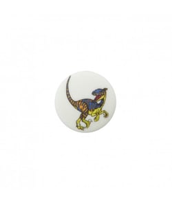 Bouton Dinosaure Polyester à queue 15mm - Prym Velociraptor Multicolore
