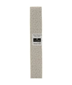 Biais en coton motif Margerites 1,5m x 20mm - Passion Rubans Gris