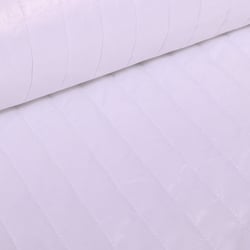 Tissu Doudoune matelassé rayé Blanc