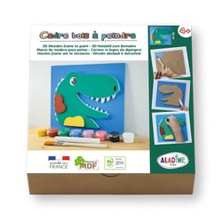 Cadre en bois à décorer - Modèle dinosaure - Loisirs créatifs - Enfant - Aladine