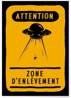 Poster Zone d'enlèvement | A3 : 29,7x42cm