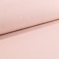 Tissu Toile Polycoton Lurex uni Cubex Rose Nude