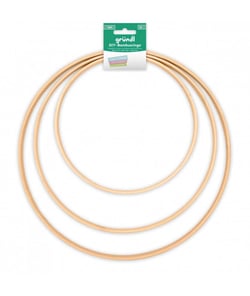 Lot de 3 anneaux en Bambou - Grundl Marron